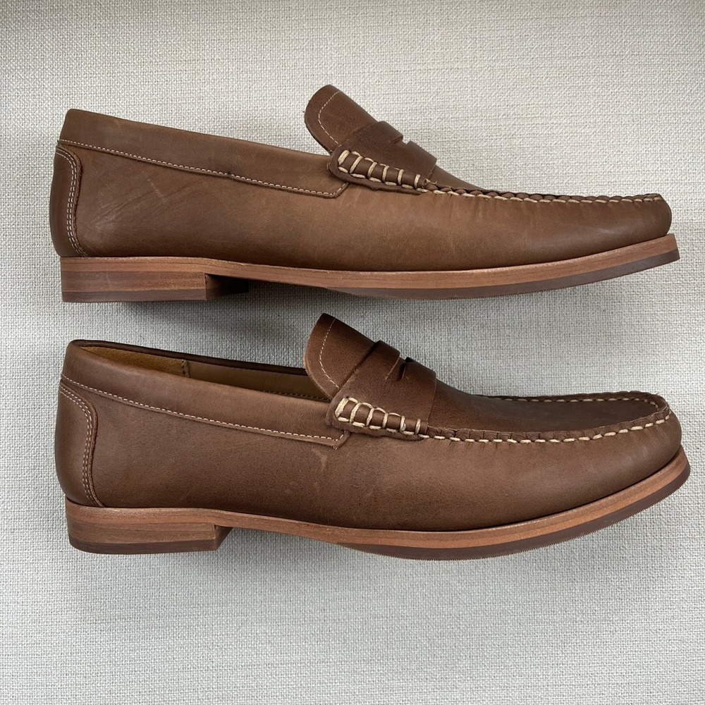 NWOB Nisolo Men's Leather Leo Loafer in Tabacco Tan Sz 10 - Picture 4 of 10